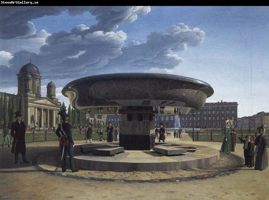 Johann Erdmann Hummel The Granite Bowl at the Lustgarten Berlin